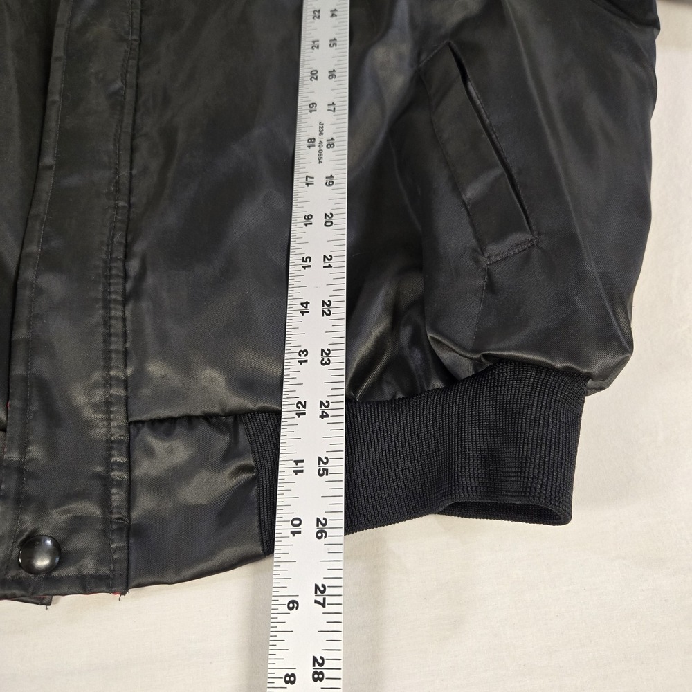 Vintage Swingster Snap On Racing Jacket Mens XL Full Zip Checker Flag Marlboro - Picture 9 of 14